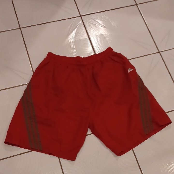 4/$40 Adidas Red Athletic Shorts - Size Large